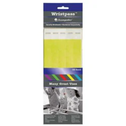 Baumgarten's Wrist Passes, Yellow, Pack of 100