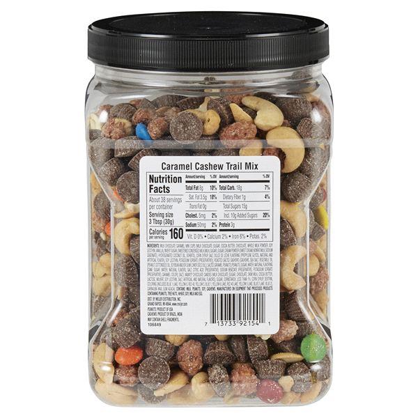 slide 4 of 5, Meijer Caramel Cashew Trail Mix, 40 oz