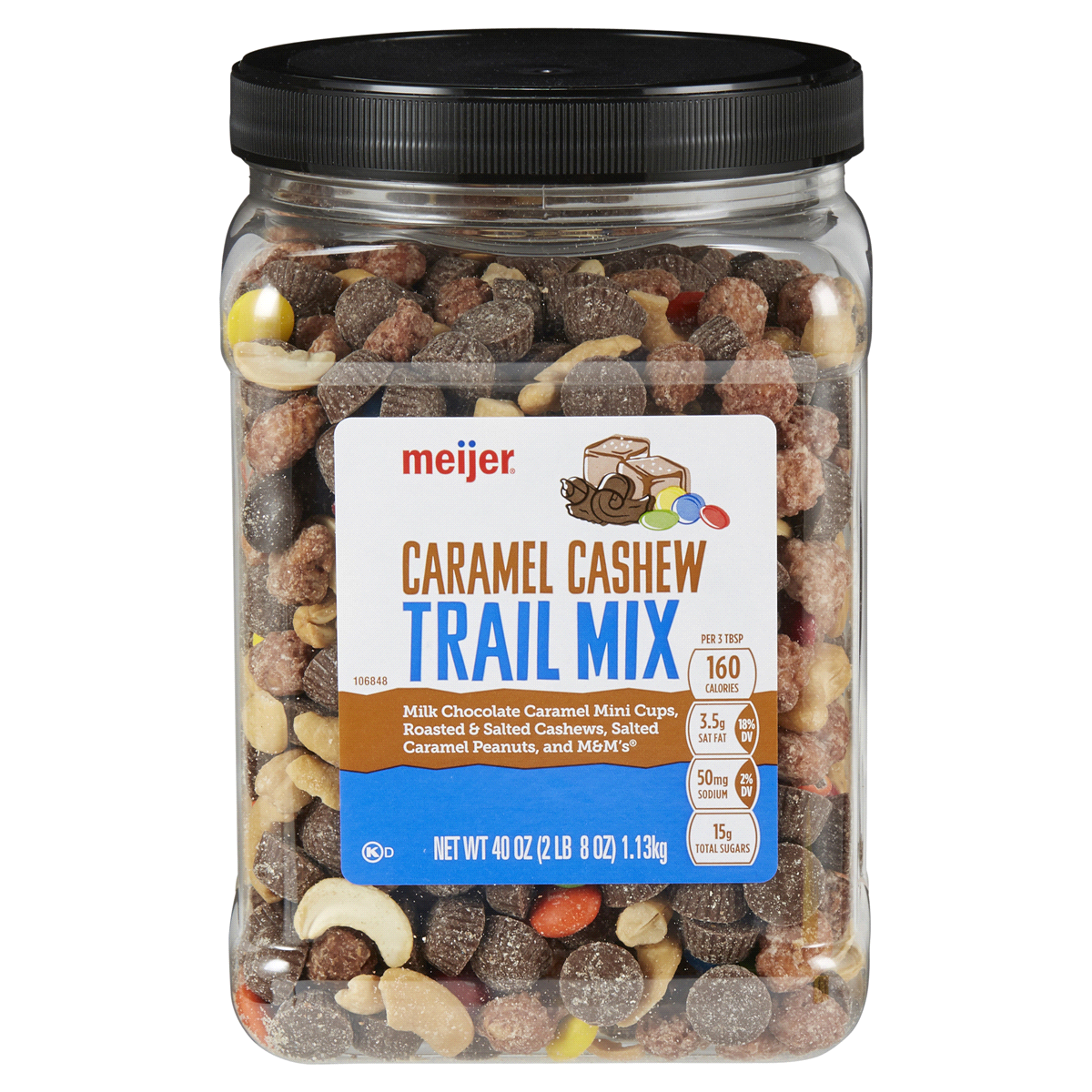 slide 1 of 5, Meijer Caramel Cashew Trail Mix, 40 oz