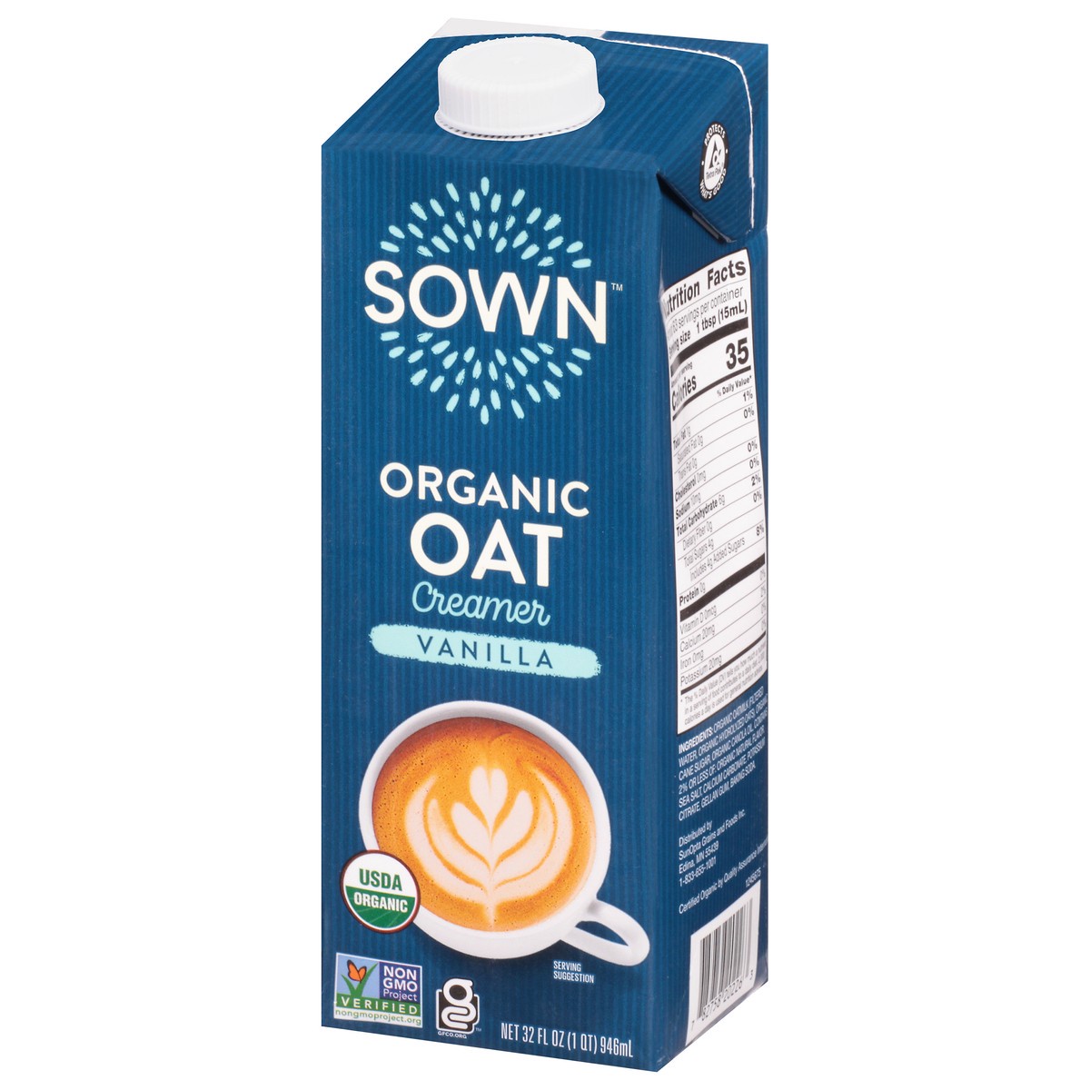 slide 4 of 9, Sown Salted Oat Creamer, 32 fl oz