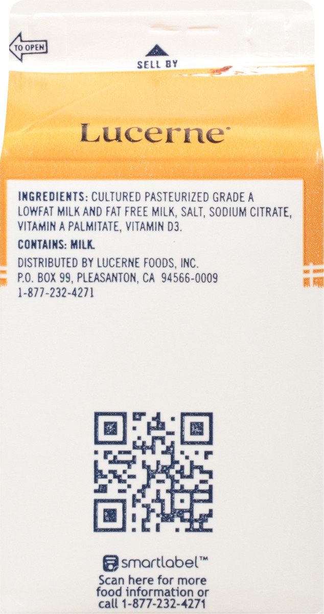 slide 7 of 9, Lucerne Dairy Farms Lucerne Buttermilk Cultured Reduced Fat 1.5% - Pint, 16 oz