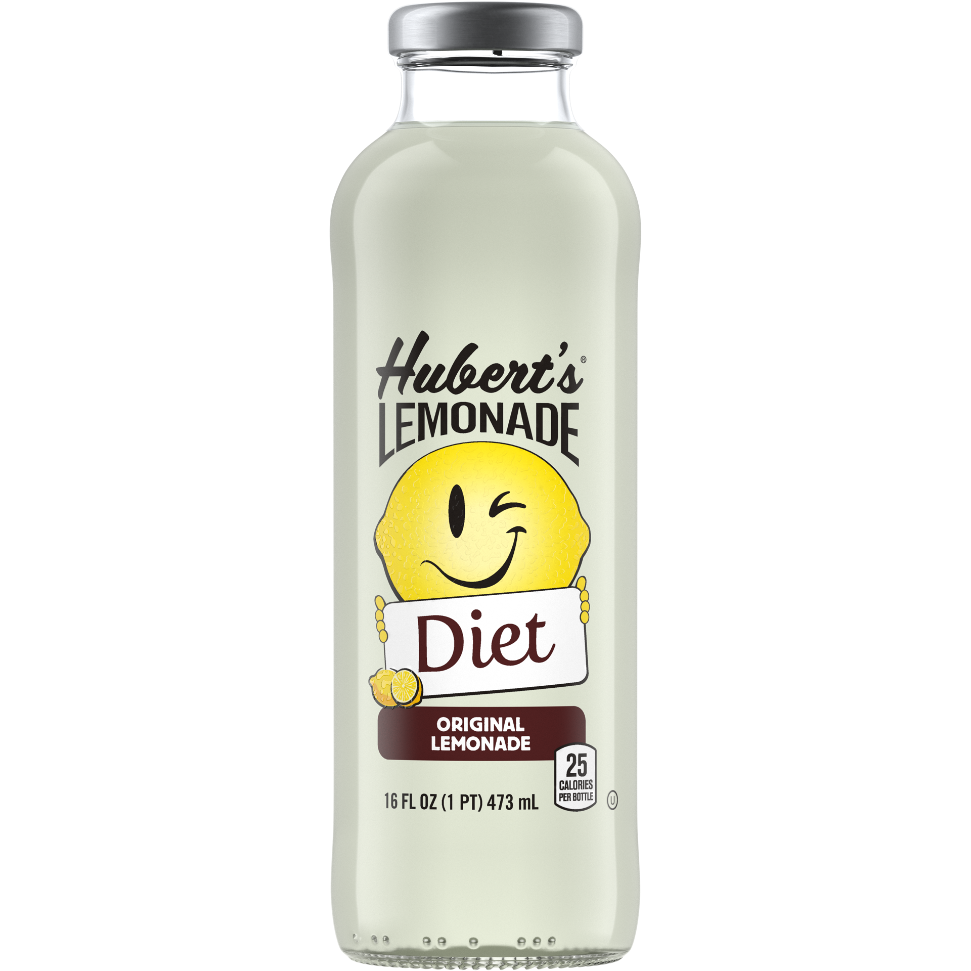 slide 1 of 5, Hubert's Diet Lemonade Original Drink, 16 fl oz, 16 fl oz