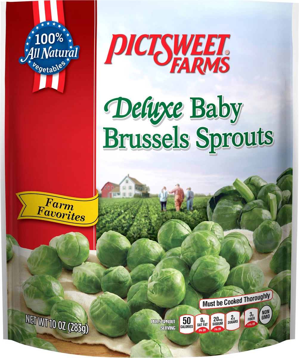 slide 3 of 3, PictSweet Brussels Sprouts, 10 oz