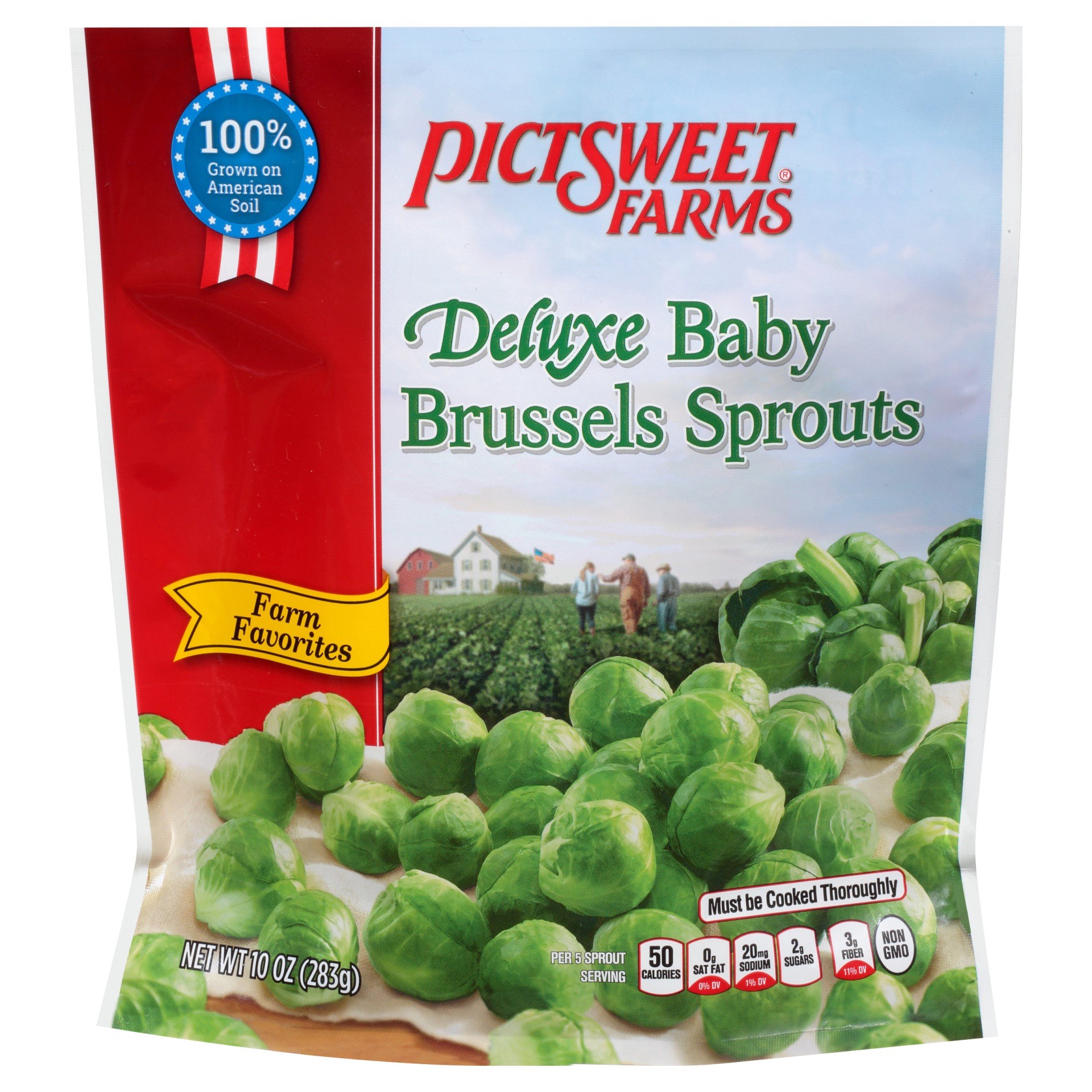 slide 1 of 3, PictSweet Brussels Sprouts, 10 oz