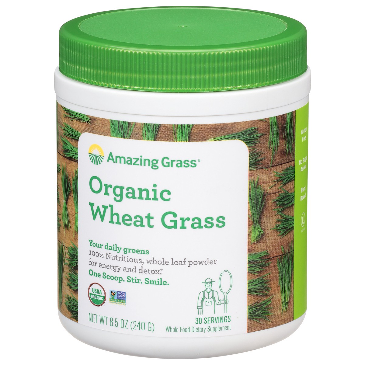 slide 3 of 9, Amazing Grass Organic Wheat Grass Powder 8.5 oz, 8.5 oz