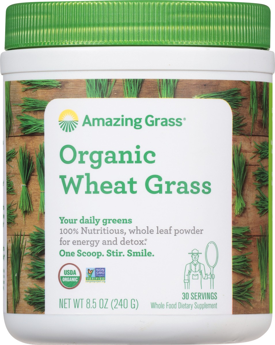 slide 5 of 9, Amazing Grass Organic Wheat Grass Powder 8.5 oz, 8.5 oz