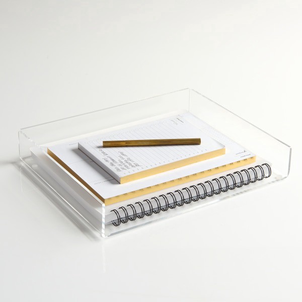 slide 2 of 3, Russell & Hazel Acrylic Inbox, 2-1/8""H X 12-3/8""W X 10""D, Clear, 1 ct