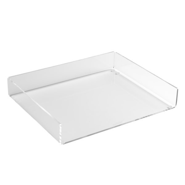 slide 1 of 3, Russell & Hazel Acrylic Inbox, 2-1/8""H X 12-3/8""W X 10""D, Clear, 1 ct