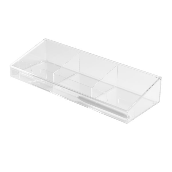 slide 3 of 4, Russell & Hazel Acrylic Dry-Erase Desktop Organizer, 2-1/2""H X 14""W X 5""D, Clear, 1 ct