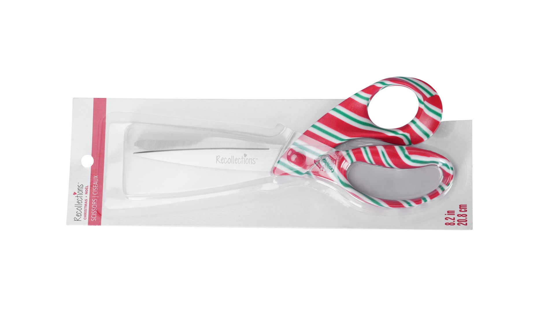 slide 2 of 3, 8" Candy Cane Stripe Scissors By Recollections, 8 in