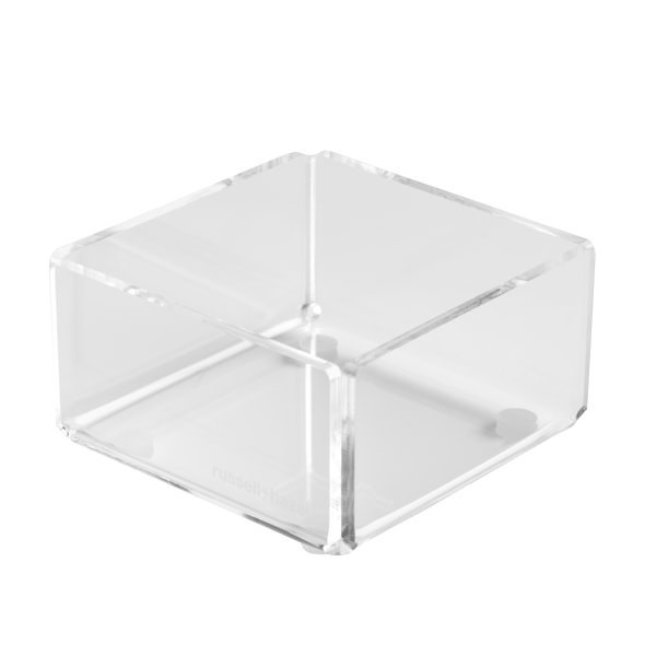 slide 1 of 3, Russell & Hazel Acrylic Bloc For Desk Organization, 3"" X 3"" X 1-1/2"", Clear, 1 ct