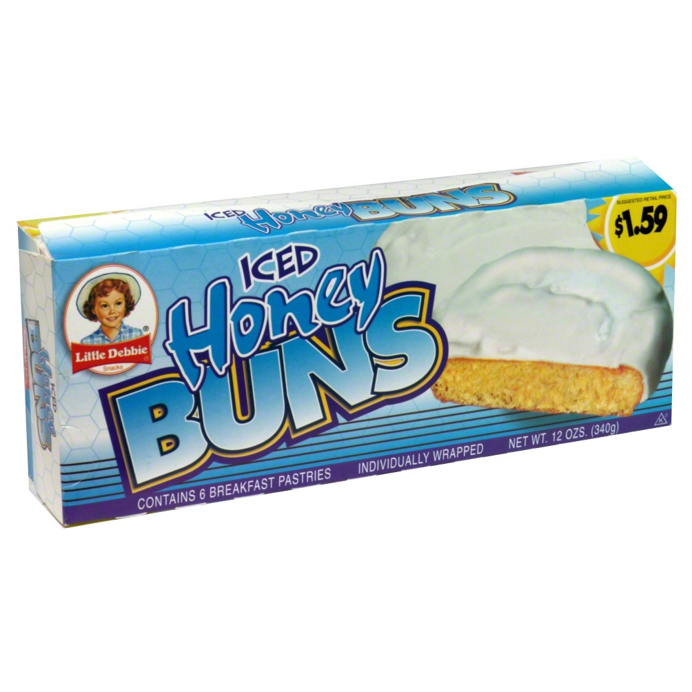 slide 1 of 1, Little Debbie Honey Buns Iced, 12 oz