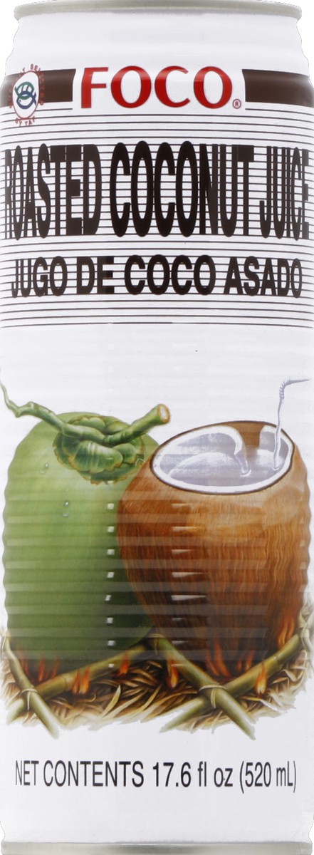 slide 5 of 5, Foco Roasted Coconut Juice 17.6 fl oz, 17.6 oz