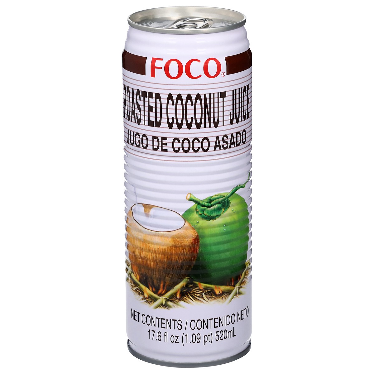 slide 1 of 5, Foco Roasted Coconut Juice 17.6 fl oz, 17.6 oz