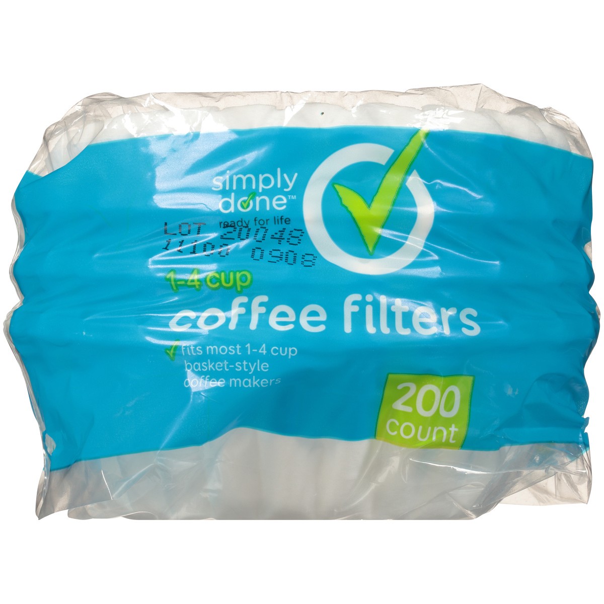 slide 4 of 8, Simply Done Basket Style Coffee Filters - 200 ct, 200 ct