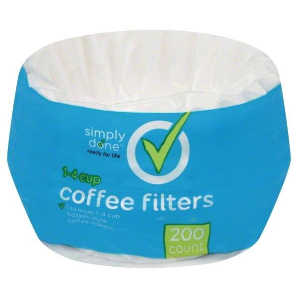 slide 1 of 8, Simply Done Basket Style Coffee Filters - 200 ct, 200 ct