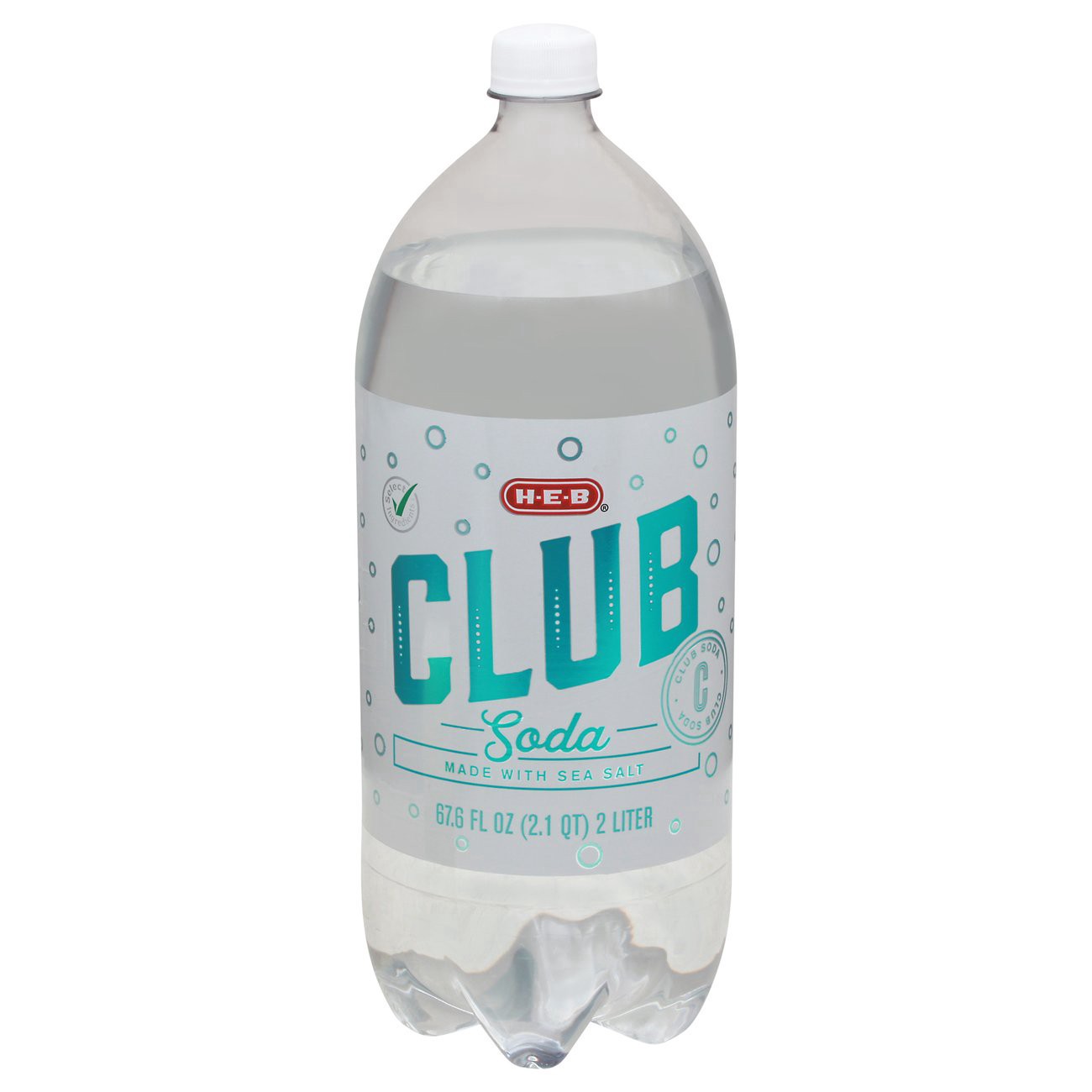 slide 1 of 1, H-E-B Club Soda - 2 liter, 2 liter
