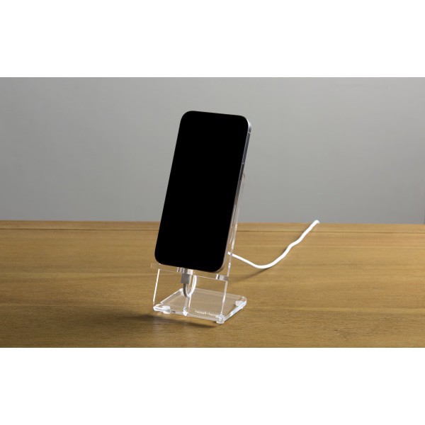 slide 1 of 2, Russell & Hazel Acrylic Phone Dock, 6""H X 3-3/8""W X 3""D, Clear, 1 ct
