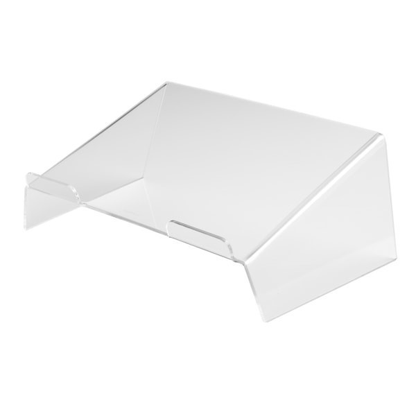 slide 1 of 3, Russell & Hazel Acrylic Laptop Stand For 16"" Laptops, 6""H X 16-5/8""W X 10-3/4""D, Clear, 1 ct
