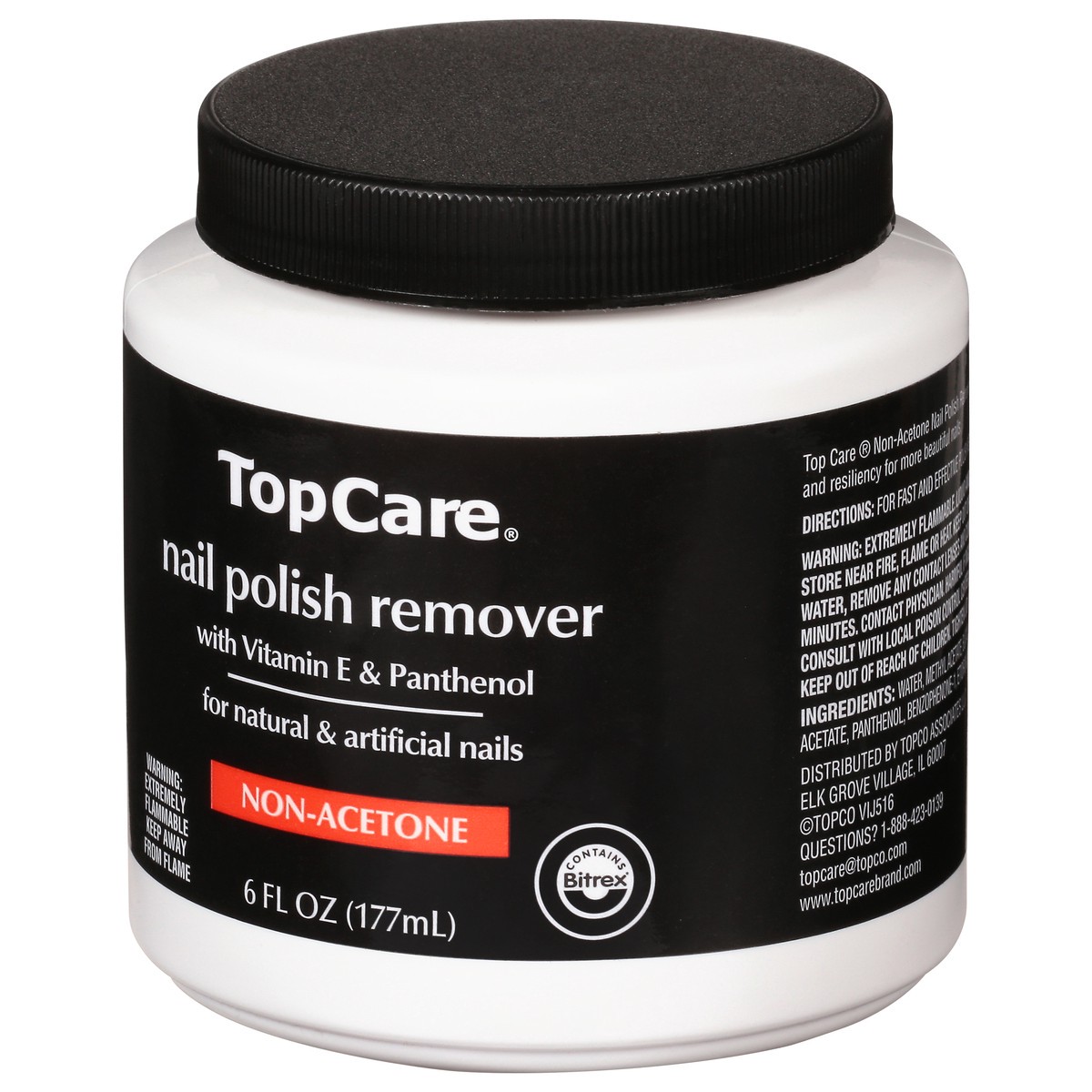 slide 10 of 12, TopCare Non-Acetone Nail Polish Remover 6 fl oz, 6 fl oz