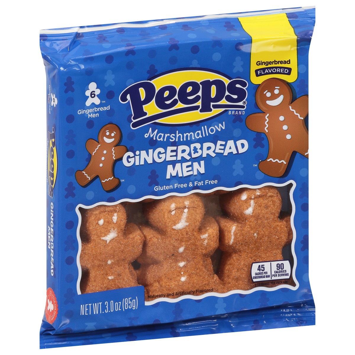 slide 5 of 14, Peeps Gingerbread Men Marshmallow - 6 ct, 6 ct