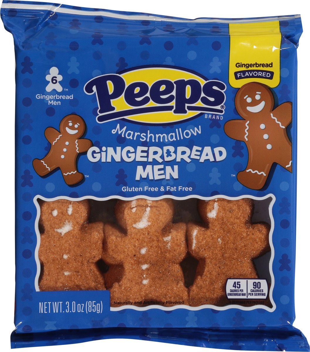 slide 4 of 14, Peeps Gingerbread Men Marshmallow - 6 ct, 6 ct