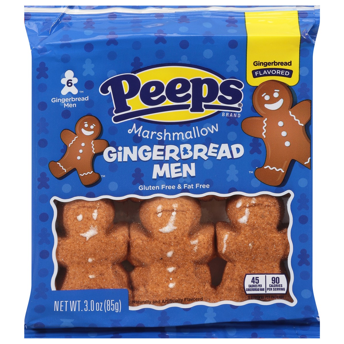 slide 1 of 14, Peeps Gingerbread Men Marshmallow - 6 ct, 6 ct