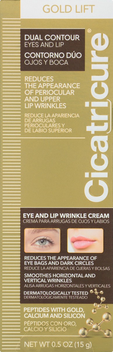 slide 5 of 9, Cicatricure Gold Lift Dual Contour Eye and Lip Wrinkle Cream 0.5 oz, 0.5 oz