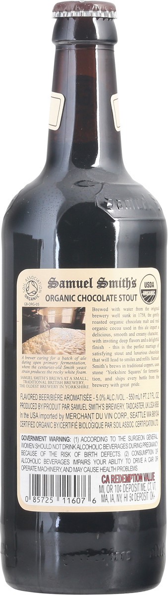 slide 9 of 9, Sam Smith Org Choc Stout, 18.7 fl oz