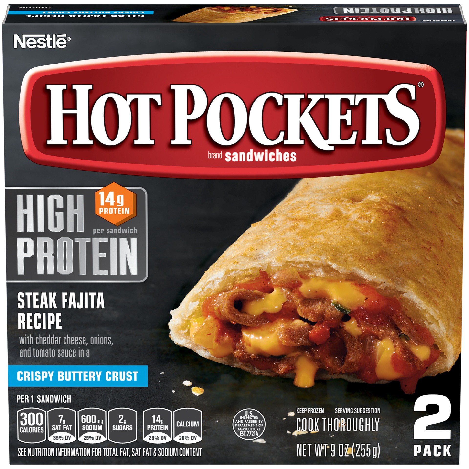 slide 2 of 10, Hot Pockets Frozen Snack, 9 oz