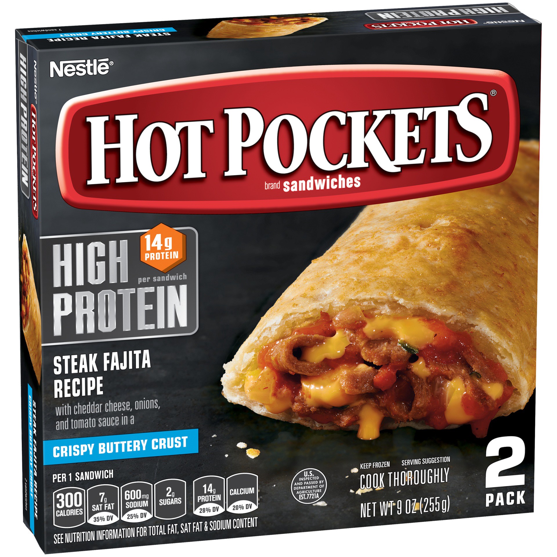 slide 3 of 10, Hot Pockets Frozen Snack, 9 oz