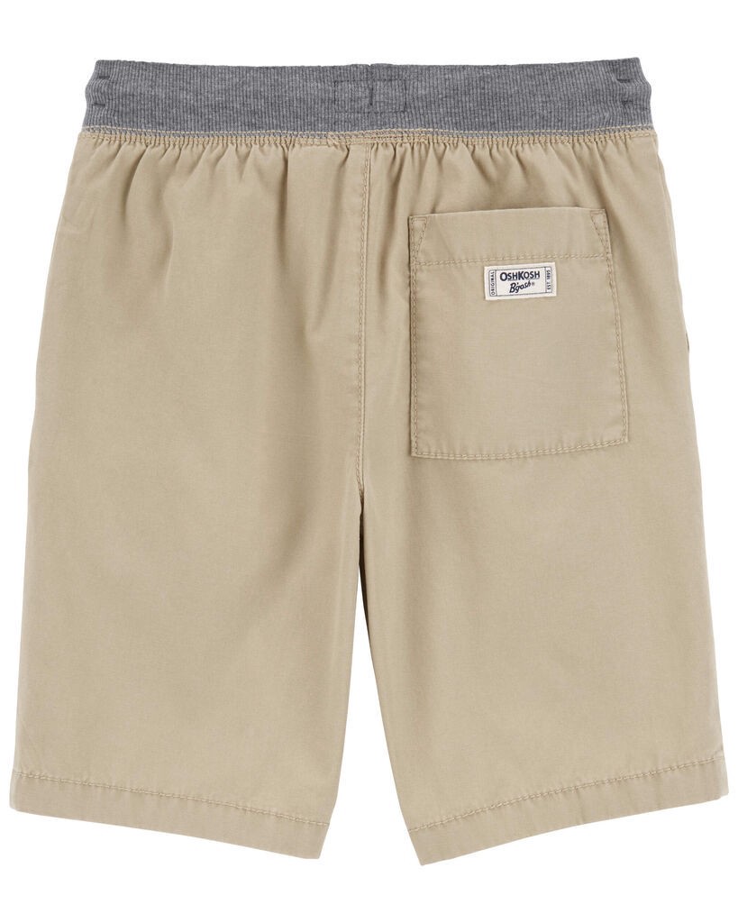 slide 2 of 2, Oshkosh Kid Drawsting Chino Shorts Tan 5, 1 ct