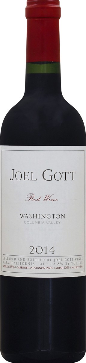 slide 2 of 2, Joel Gott Washington Red Wine, 750mL Wine Bottle, 13.9% ABV, 750 ml