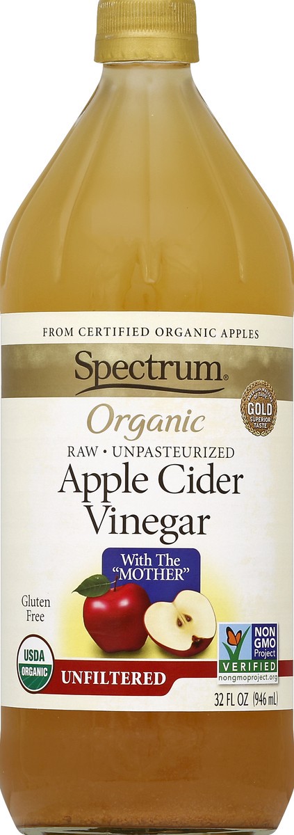 slide 5 of 6, Spectrum Naturals Organic Apple Cider Vinegar, 32 oz