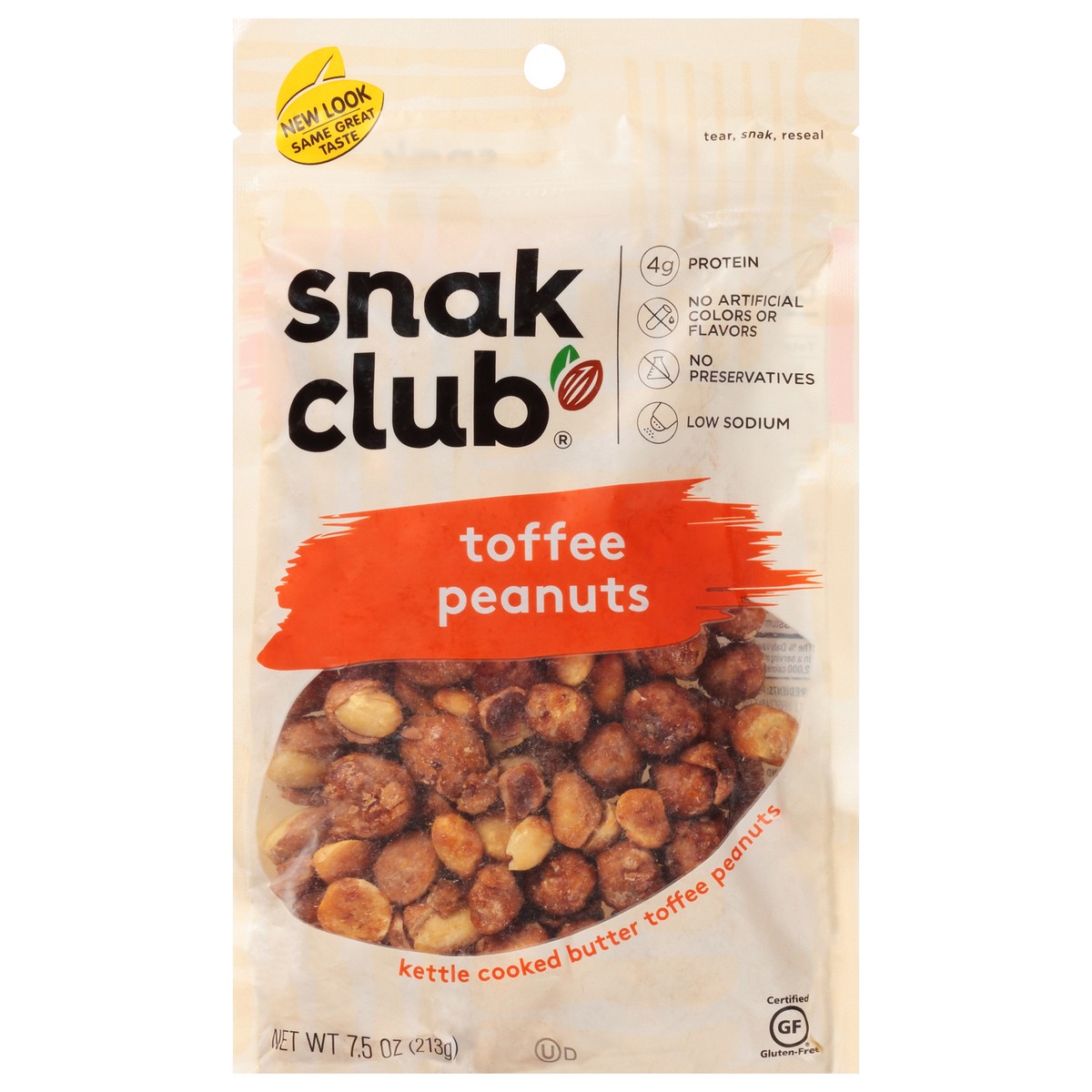 slide 1 of 13, Snak Club Toffee Peanuts 7.5 oz, 7.5 oz