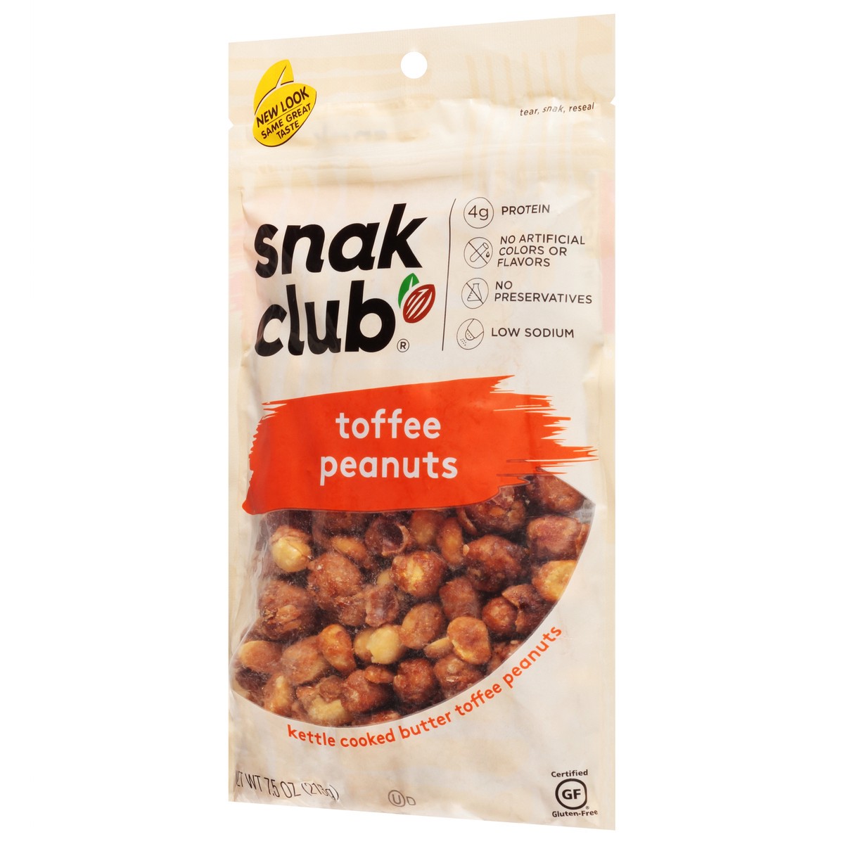 slide 11 of 13, Snak Club Toffee Peanuts 7.5 oz, 7.5 oz