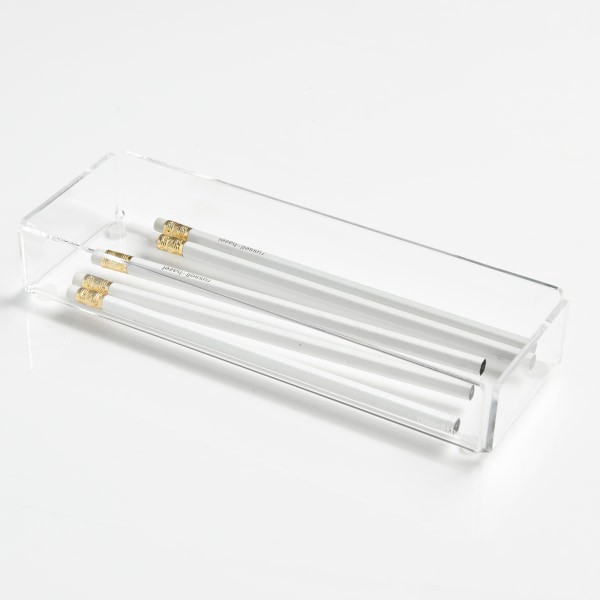 slide 3 of 3, Russell & Hazel Acrylic Long Bloc For Desk Organization, 9"" X 3"" X 1-1/2"", Clear, 1 ct
