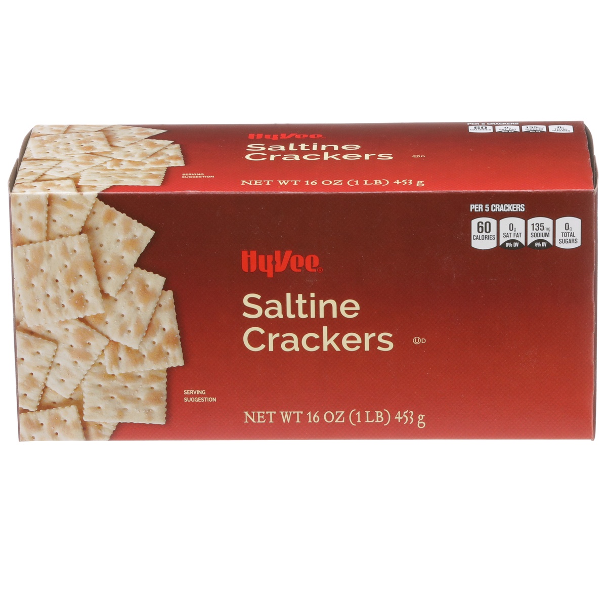 slide 1 of 1, Hy-vee Saltine Crackers, 16 oz