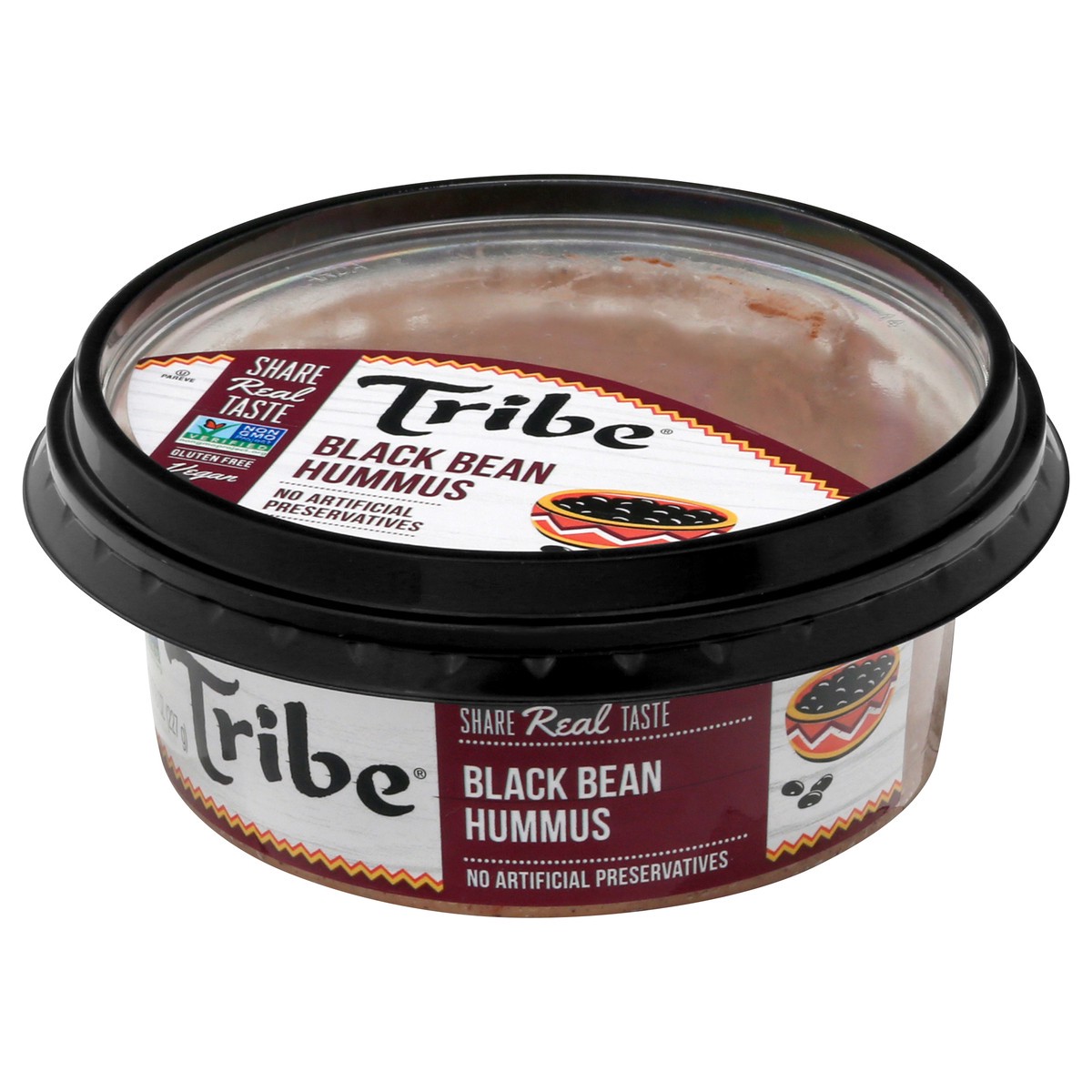 slide 3 of 10, Tribe Black Bean Hummus 8 oz, 8 oz