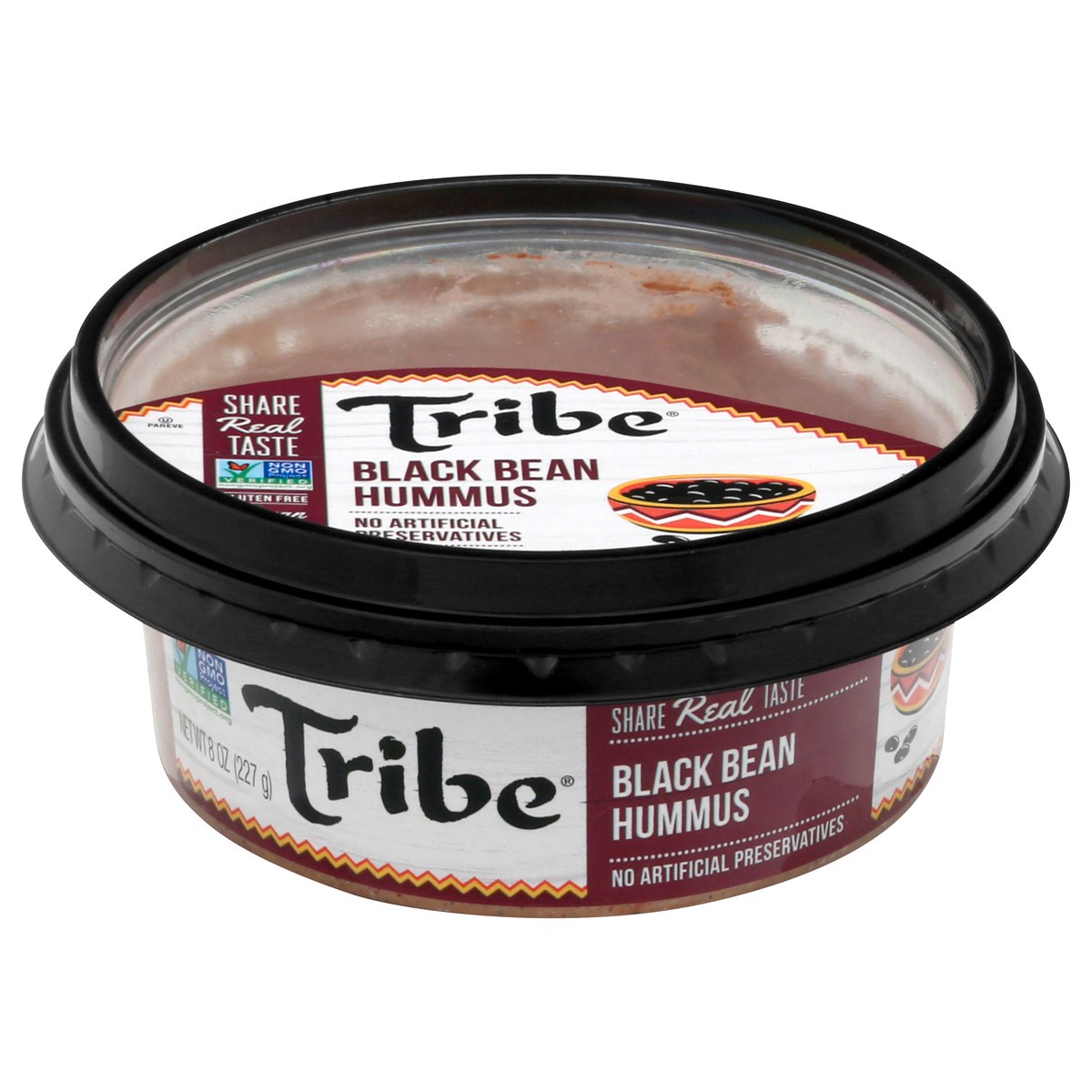 slide 1 of 10, Tribe Black Bean Hummus 8 oz, 8 oz