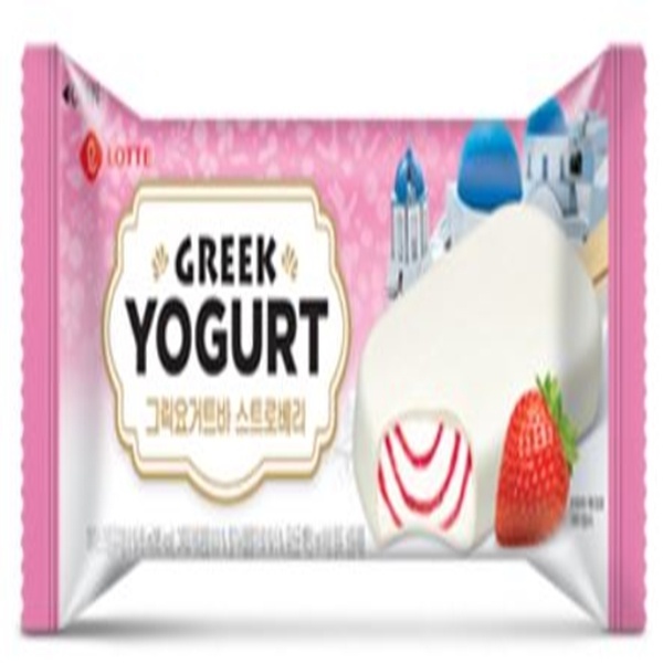 slide 1 of 1, Lotte Greek Yogurt Bar- Strawberry, 16.8 fl oz