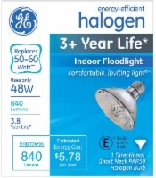 slide 1 of 1, GE 60-Watt PAR30 Short Neck Halogen Light Bulb - Soft White, 1 ct