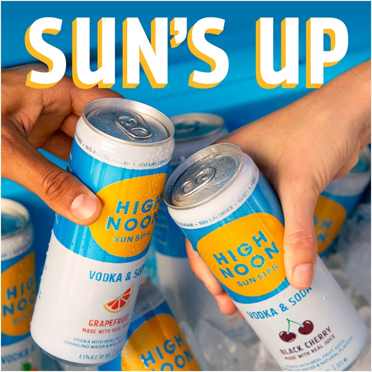 slide 2 of 4, High Noon Sun Sips Hard Seltzer Tropical Variety 8 Pack, 355Ml Cans, 8 ct; 12 fl oz