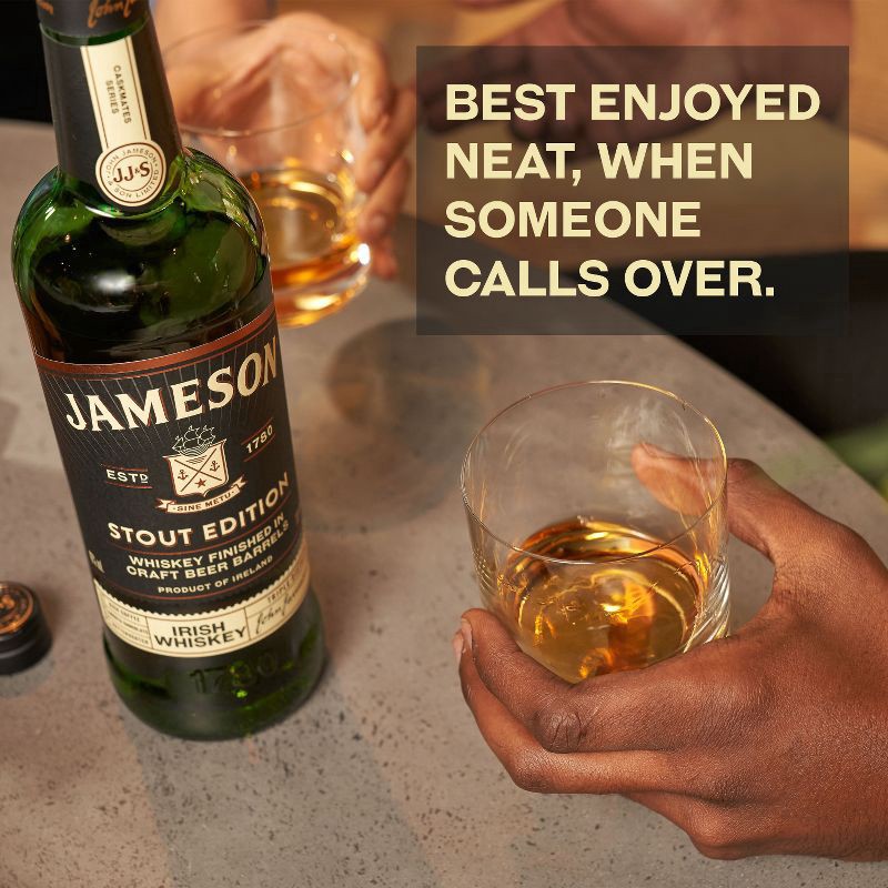 slide 5 of 5, Jameson Irish Whiskey Jameson Caskmates Stout Irish Whiskey, 750 mL Bottle, 40% ABV, 750 ml