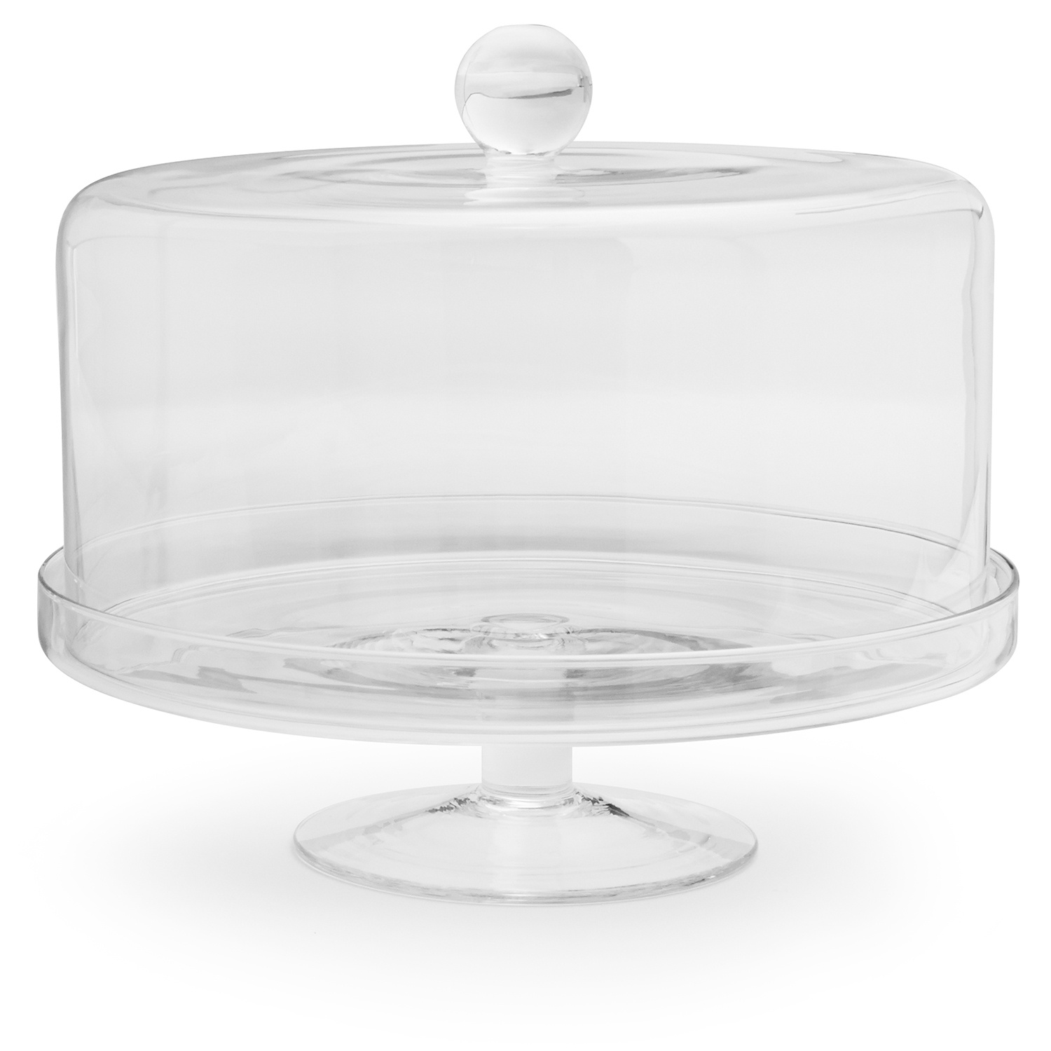 slide 1 of 1, Sur La Table Covered Cake Stand, Clear, 1 ct