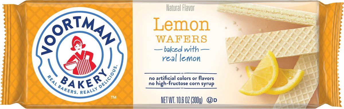 slide 2 of 9, Voortman Bakery Lemon Wafers 10.6 oz, 10.6 oz