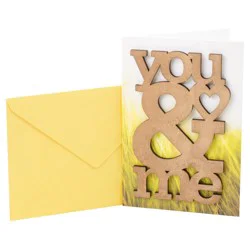 Hallmark Signature Anniversary Card (No. 21) (Wooden You & Me)