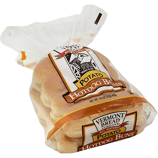 slide 2 of 2, Vermont Bread Co. Company All Natural Potato Hot Dog Buns, 16 oz