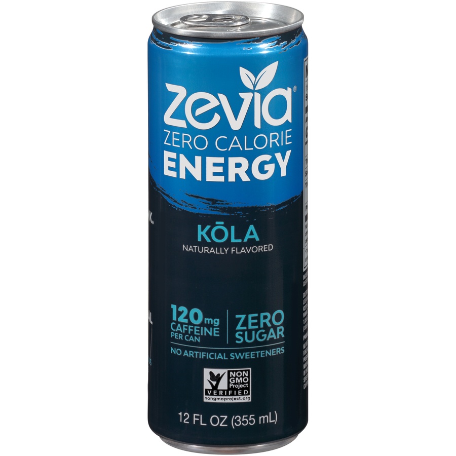 slide 1 of 6, Zevia Zero Calorie Energy Kola, 12 fl oz