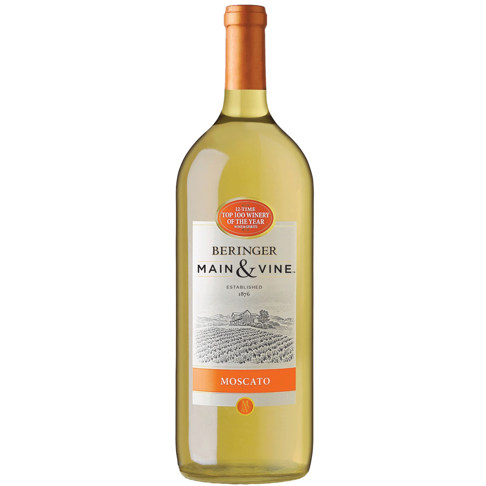 slide 1 of 2, Beringer Main & Vine™ Moscato White Wine - 1.5 Liter, Chile, 1.50 liter